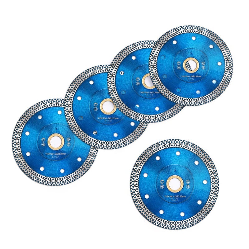 solidure 5 Pieces 4.5 inch Super Thin Diamond Procelain Blade Cutting Disc Blade for Cutting Ceramic Granite Marble - Image 3